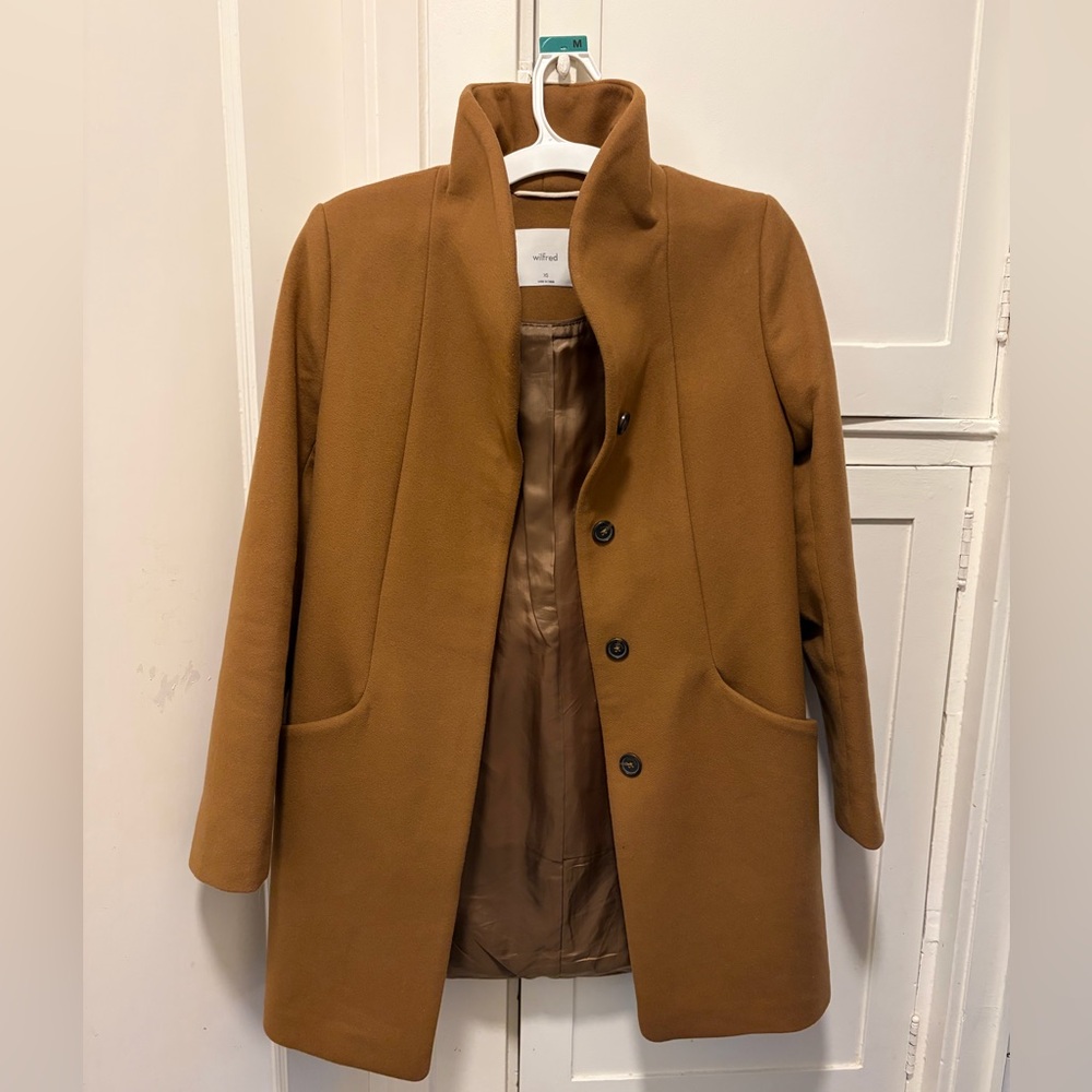 Aritzia Wilfred Wool Cocoon Coat XS